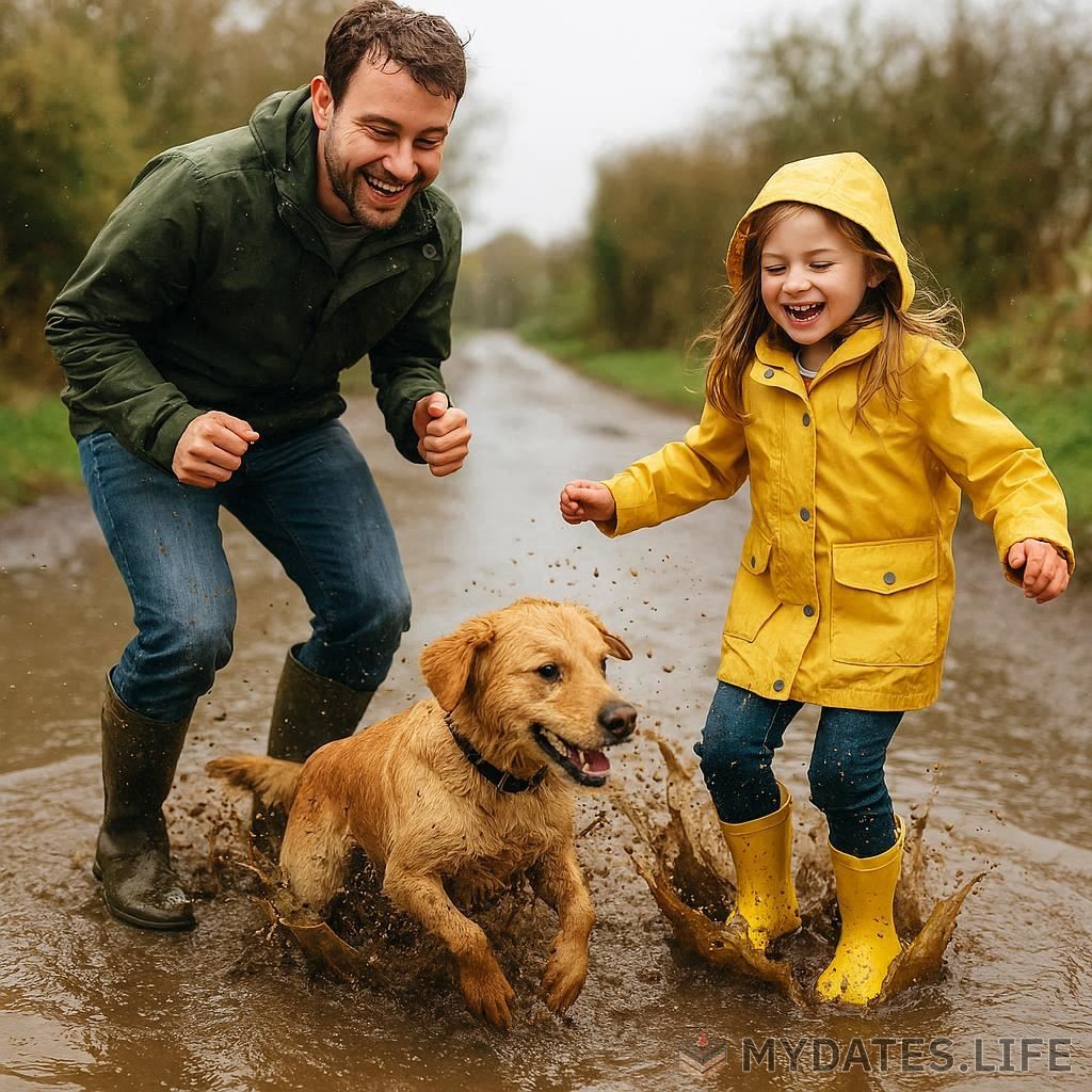Springe-in-schmutzige-Pfützen-Tag