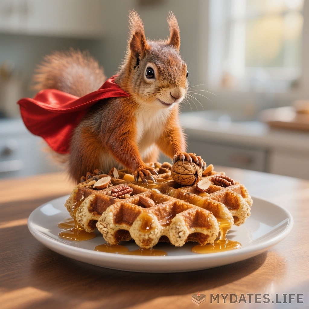 Pähkinöiden kaura-wafflen päivä