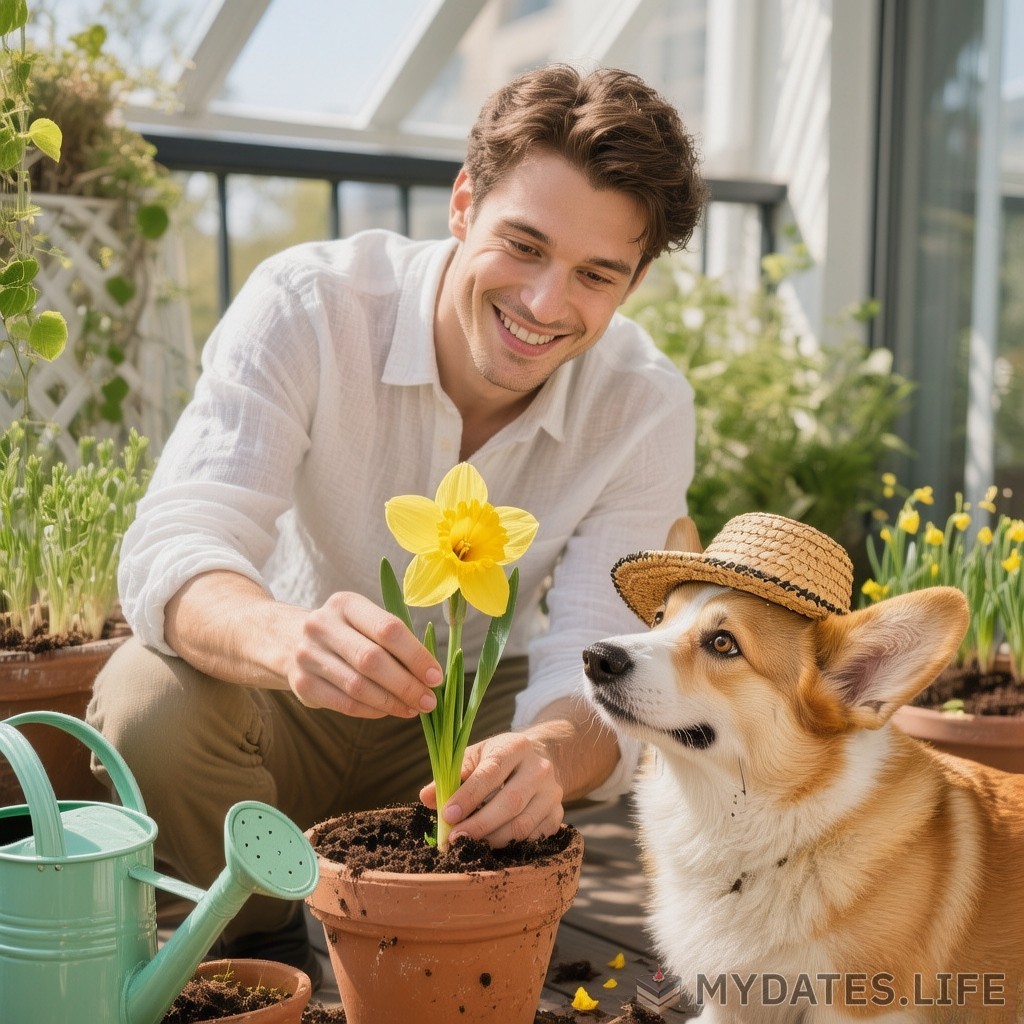 Pflanze-Blumen-Tag