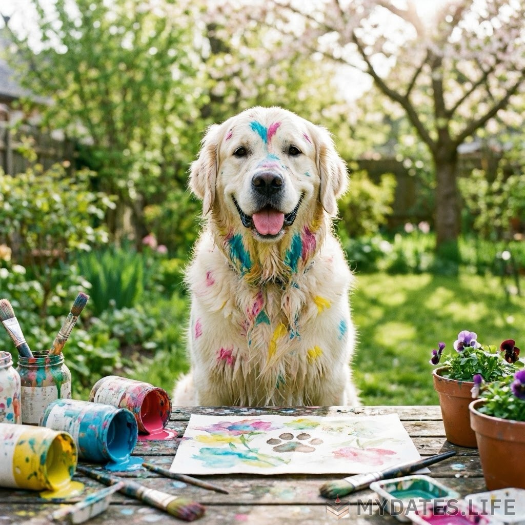 Frühlings-Aquarell-Tag