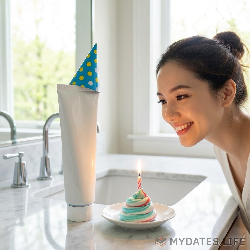 Cumpleaños del Tubo de Pasta de Dientes