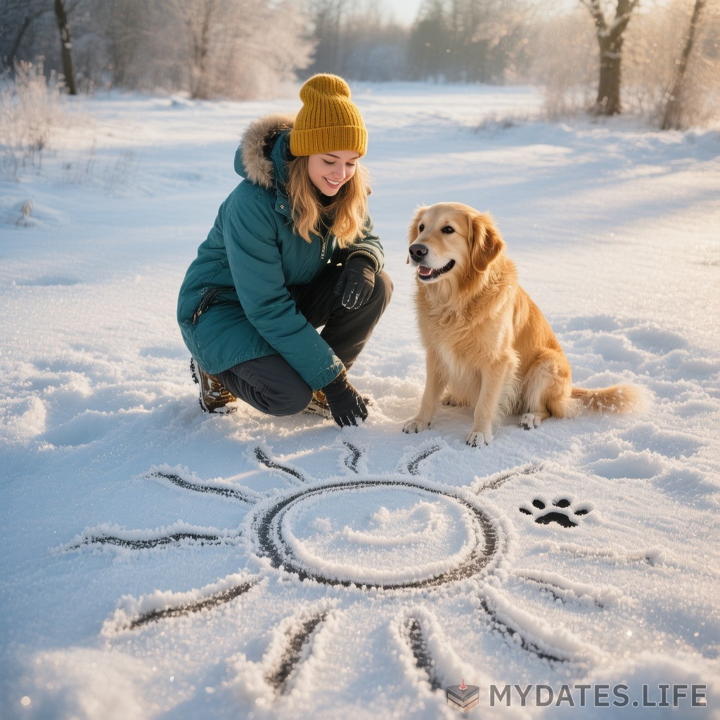 Día de Dibujar un Sol en la Nieve