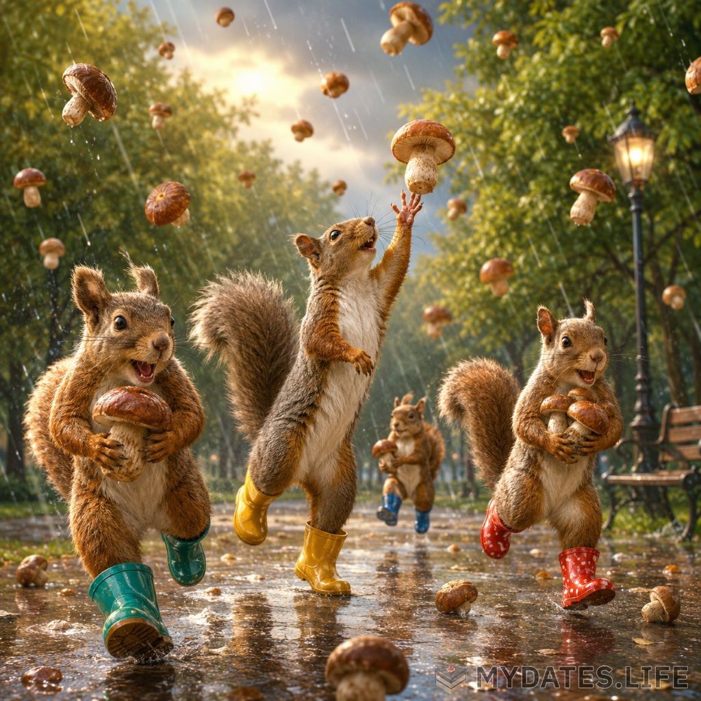 Mushroom Rain Day