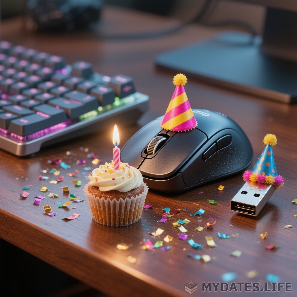 Cumpleaños del Ratón de Computadora