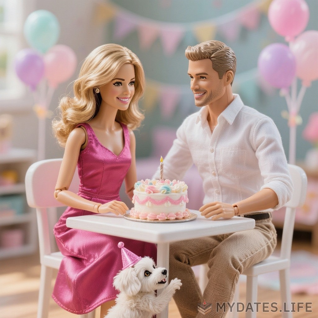 Barbie-Puppe-Geburtstag